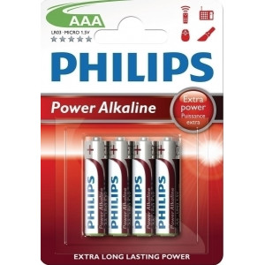 PHILIPS LR03P4B-05 Power 03/1.5 4pcs Μπαταρίες