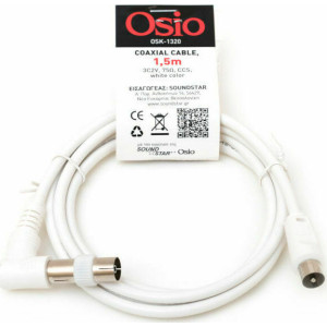 OSIO OSK-1320 Καλώδια Κεραιας Τηλεορασης rf Αρσενικο-θυλικο