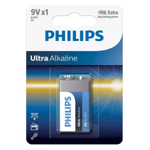 PHILIPS ULTRA 6LR61E1B-10 9V Μπαταρίες