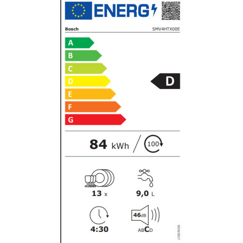 BOSCH SMV4HTX00E Πλυντ. πιάτων BOSCH SMV4HTX00E Πλυντ. πιάτων