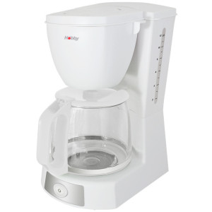 HOBBY HCM-40471 Λευκή/Inox Καφετιέρα φίλτρου/Γαλλικού