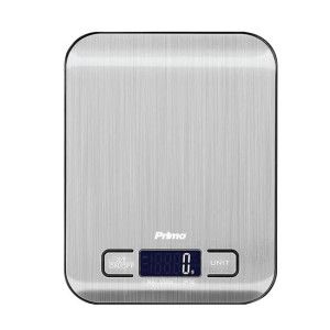PRIMO Primo PRKS-40469 Ψηφιακή 5Kg-1g Φωτιζόμενη οθόνη Inox Ζυγαριές κουζίνας