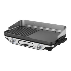 PRIMO  PRBQ-40498 Primo Επιτραπέζιο 2400W Με κάλυμμα αέρα 52.2X30.4εκ. Μαύρο/Inox Ψηστιέρες-Γκριλιέρες