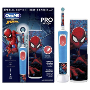 ORAL-B VITALITY PRO KIDS SPIDERMAN + ΘΗΚΗ (80720378) Οδοντόβουρτσες White/Blue