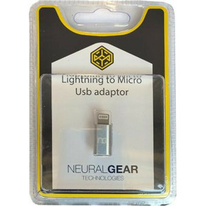 NEURAL GEAR Μετατροπέας micro USB male σε micro USB female Ασημί (NG-LNM)