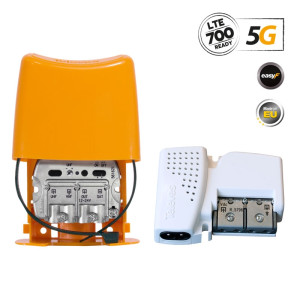 TELEVES 438620 Nanokom kit 5G LTE PSU12V Ενισχυτής ιστού VHF UHF 25dB (12110012)