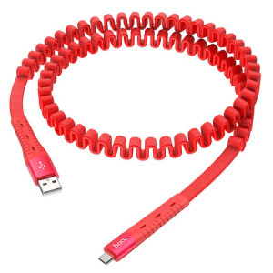 Hoco U78 micro USB RED Καλώδιο