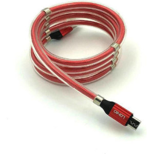 Ldnio LS491 Magnetic USB 2.0 to micro USB Cable Κόκκινο 1m (LD-LS491MR)