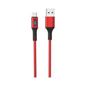Hoco U79 micro USB red Καλώδιο