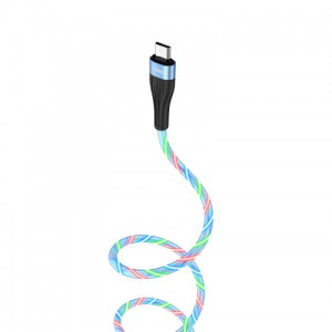 Hoco U85 micro USB BLUE  Καλώδιο