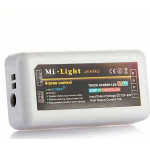 Eurolamp 147-70604 Ασύρματο RGB Controller RF 6A DC 12V 216W 24V 432W με Απόσταση Διαχείρησης Max 30m