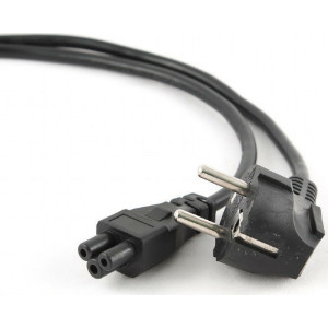 Schuko - IEC C5 Cable 1.5m Μαύρο (DM-3800)