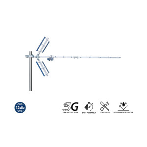EDISION ΚΕΡΑΙΑ YAGI 12db 5G 21-48 (26-00-0002)