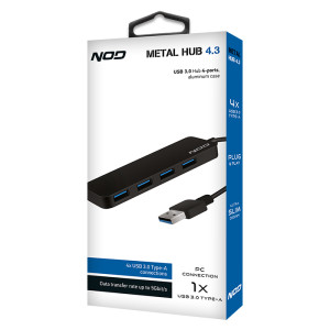 NOD METAL HUB 4.3USB 3.2GEN 4 PORTS 141-0109