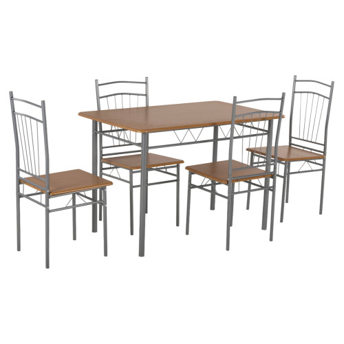 HomeMarkt HM9416.02 Τραπεζαρία Peary 5τμχ 110x70εκ (0535342) HomeMarkt HM9416.02 Τραπεζαρία Peary 5τμχ 110x70εκ (0535342)