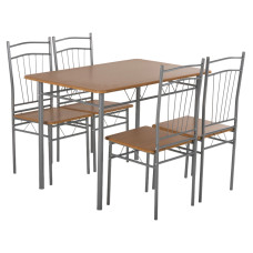HomeMarkt HM9416.02 Τραπεζαρία Peary 5τμχ 110x70εκ (0535342) HomeMarkt HM9416.02 Τραπεζαρία Peary 5τμχ 110x70εκ (0535342)