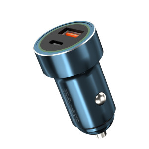 XO CC32 ΦΟΡΤΙΣΤΗΣ ΑΥΤΟΚΙΝΗΤΟΥ PD+QC3.0 20W USB/PD, 2 ΘΥΡΕΣ, ΜΠΛΕ