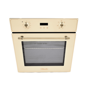 KITCHEN PRO AD 7006M01 CREAM RETRO ουρνος ανω παγκου Εντοιχιζόμενος 70Lt Χωρίς Εστίες
