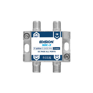 EDISION SDC-3 ΔΙΑΚΛΑΔΩΤΗΣ 3 ways F 5-2400Mhz (26030102)