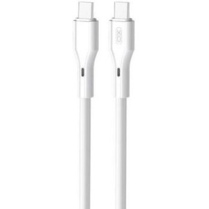 XO NBQ231A Rock Series ΚΑΛΩΔΙΟ ΦΟΡΤΙΣΗΣ TYPE-C ΣΕ TYPE-C, 60W, ΛΕΥΚΟ