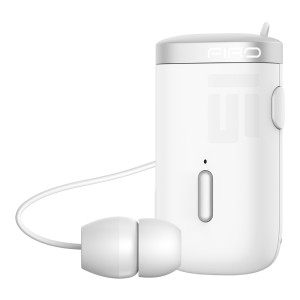 Firo H18 In-ear Bluetooth Handsfree Ακουστικό Πέτου Λευκό