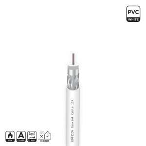 EDISION ICX-25 CCS AL Eca PVC Coaxial ΚΑΛΩΔΙΟ Λευκό 25m (26050003)