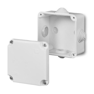 EUROLAMP 151-25512 ΜΠΟΥΑΤ ΕΞΩΤΕΡΙΚΟ 92Χ92Χ50 ΜΕ ΒΙΔΑ IP55 ΛΕΥΚΟ