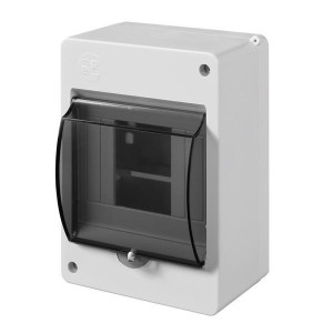 EUROLAMP 151-25105 ΠΙΝΑΚΑΣ ΕΞΩΤΕΡΙΚΟΣ ΜΙΝΙ 4 ΘΕΣΕΩΝ ΜΕ ΠΟΡΤΑ IP20