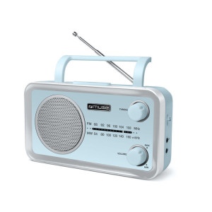 Muse MF-060 VB Φορητό Ραδιόφωνο Ρεύματος / Μπαταρίας Γαλάζιο