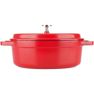 SITRAM 712900 Κατσαρόλα-γάστρα οβάλ χυτό αλουμίνιο 6,2 lt Κοκκινο
