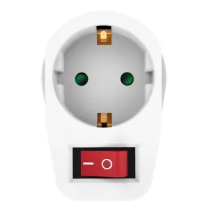 POWERTECH PT-811 αντάπτορας ρεύματος 1x schuko, 16A, λευκός