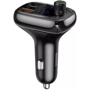 BASEUS T SHAPED S-13, BLUETOOTH FM TRANSMITTER, MP3 PLAYER, ΜΑΥΡΟ BAS-CCMT000101