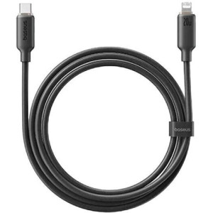BASEUS BAS-E0426A00  FOAMED SILICONE, ΚΑΛΩΔΙΟ ΓΡΗΓΟΡΗΣ ΦΟΡΤΙΣΗΣ, TYPE-C ΣΕ LIGHTNING, 20W, 1M, ΜΑΥΡΟ
