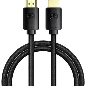 BASEUS HIGH DEFINITION SERIES, ΚΑΛΩΔΙΟ HDMI, 8Κ, 1m, ΜΑΥΡΟ BAS-CAKGQ-J01