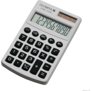 Olympia LCD-1110 Αριθμομηχανή Τσέπης 10 Ψηφίων σε Λευκό Χρώμα