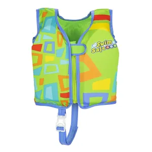 BESTWAY παιδικό γιλέκο κολύμβησης 32176, S/M, 1-3 ετών, 50+UPF, πράσινο