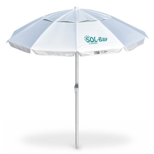 BRUNO ομπρέλα παραλίας αλουμινίου SOL-BAY BRN-0286, 2m, UPF 50+, σκελετός Fiberglass, ρυθμιζόμενη