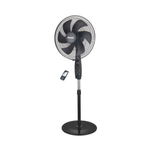 Primo PRSF-80698D Ανεμιστήρας Ορθοστάτης 40W Διαμέτρου 45.72cm με Τηλεχειριστήριο Μαύρος